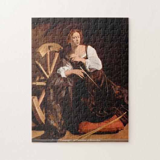 Caravaggio - St. Catherine von Puzzle (Vertikal)