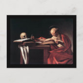 Caravaggio St Jerome Postkarte (Vorderseite)