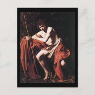 Caravaggio St John The Baptist Postkarte