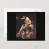 Caravaggio St. John The Baptist Postkarte (Vorne/Hinten)