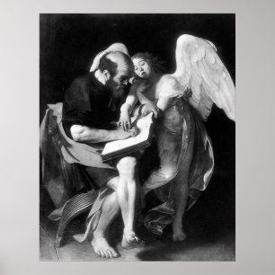 Caravaggio St Matthew und Angel Poster