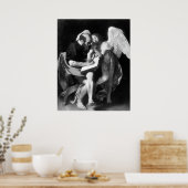 Caravaggio St Matthew und Angel Poster (Küche)