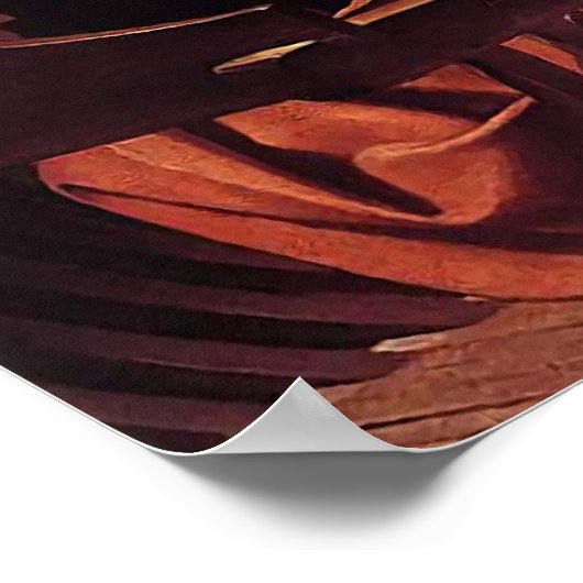 Caravaggio Supper bei Emmaus Poster (Ecke)