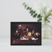 Caravaggio Supper bei Emmaus Postkarte (Stehend Vorderseite)
