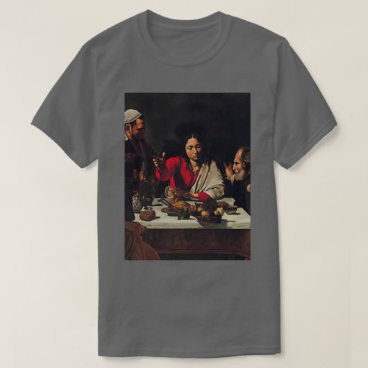 Caravaggio Supper im Emmaus T-Shirt (Design vorne)