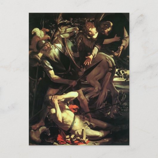 Caravaggio - Umwandlung von Saint Paul Postkarte (Vorderseite)