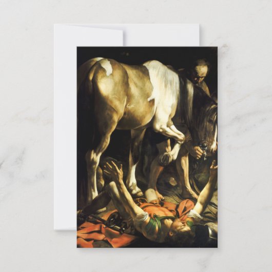 Caravaggio Umwandlung von St. Paul Einladungen (Vorderseite)