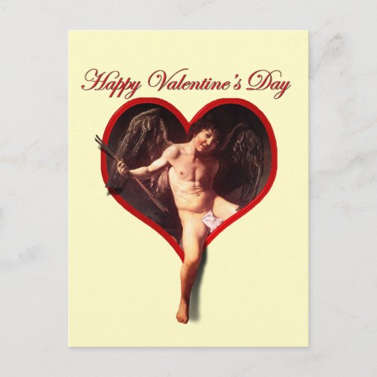 Caravaggio Valentinstag Feiertagspostkarte (Vorderseite)