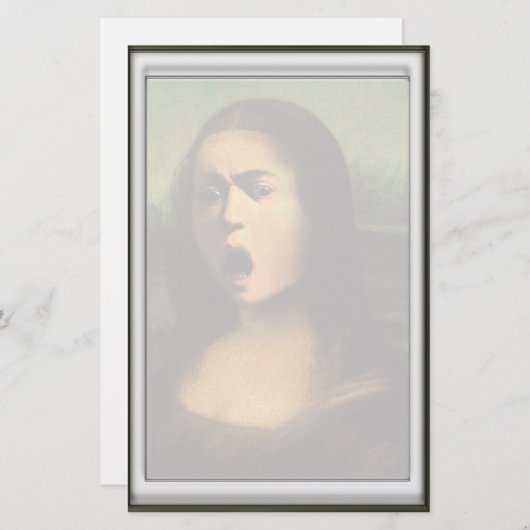 Caravaggios Mona Lisa Briefpapier (Vorne/Hinten)
