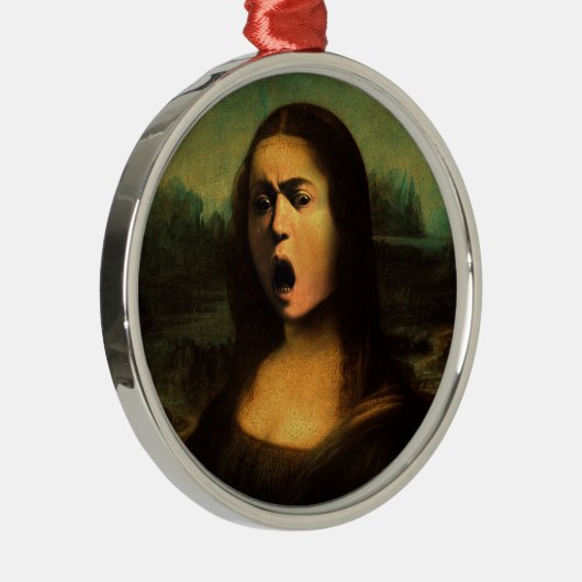 Caravaggios Mona Lisa Ornament Aus Metall (Rechts)