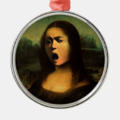 Caravaggios Mona Lisa Ornament Aus Metall (Vorne)