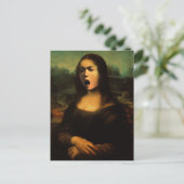 Caravaggios Mona Lisa Postkarte (Stehend Vorderseite)