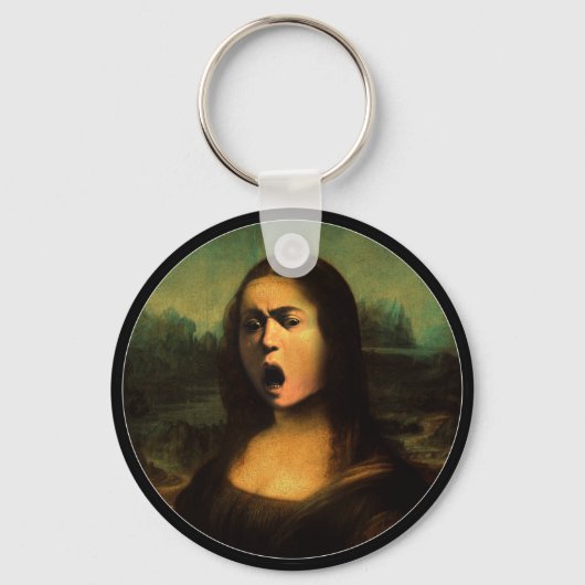 Caravaggios Mona Lisa Schlüsselanhänger (Vorderseite)