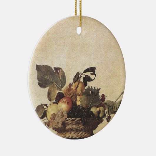 Caravaggios Obstkorb Keramik Ornament (Rechts)
