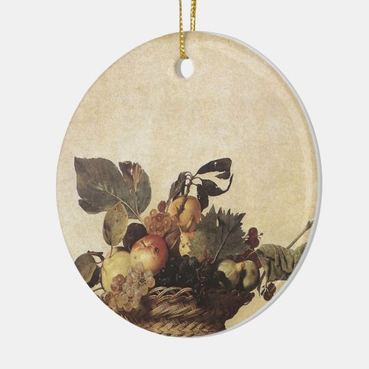 Caravaggios Obstkorb Keramik Ornament (Links)