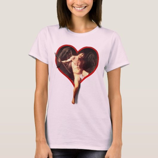 Caravaggios Tag des kupiden Valentins T-Shirt (Vorderseite)