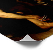 Caravaggios Vorbildgebung Christi Poster (Ecke)