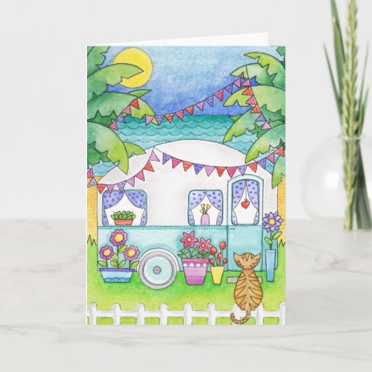 Caravan Art Greeting Card Karte (Vorderseite)