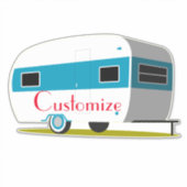 Caravan Camper RV Thunder_Cove Aufkleber (Vorderseite)