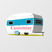 Caravan Camper RV Thunder_Cove Fensteraufkleber (Blatt)