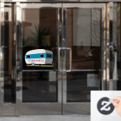 Caravan Camper RV Thunder_Cove Fensteraufkleber (Büro Tür)