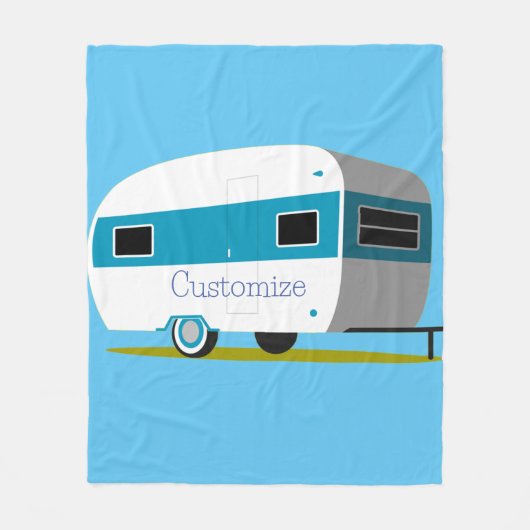 Caravan Camper RV Thunder_Cove Fleecedecke (Vorderseite)