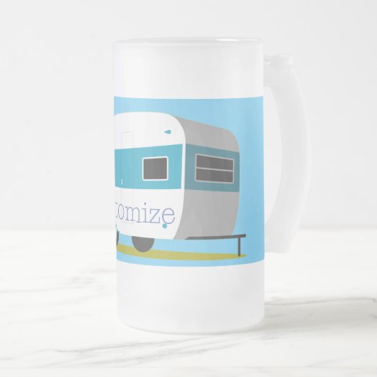 Caravan Camper RV Thunder_Cove Mattglas Bierglas (VorderseiteRechts)