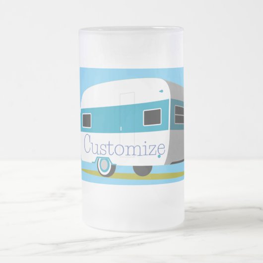 Caravan Camper RV Thunder_Cove Mattglas Bierglas (Mittel)