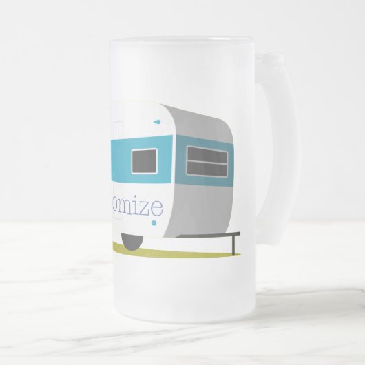 Caravan Camper RV Thunder_Cove Mattglas Bierglas (VorderseiteRechts)