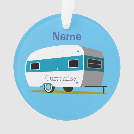 Caravan Camper RV Thunder_Cove Ornament (Vorderseite)