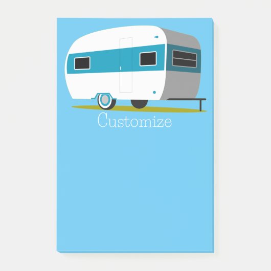 Caravan Camper RV Thunder_Cove Post-it Klebezettel (Vorderseite)