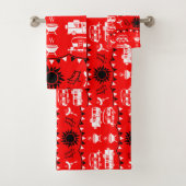 Caravan Camping Deco Badhandtuch Set (Insitu)