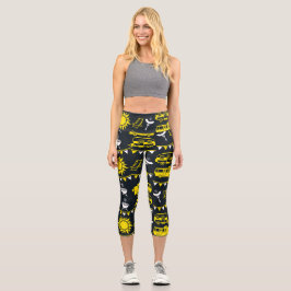 Caravan Camping Deco Capri Leggings