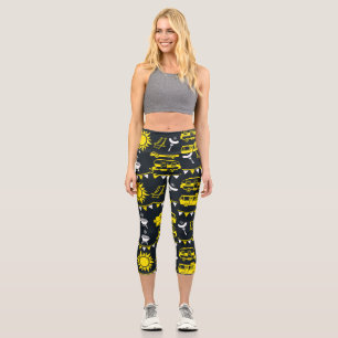 Caravan Camping Deco Capri Leggings