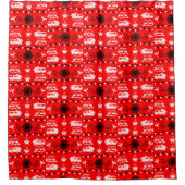 Caravan Camping Deco Duschvorhang (Vorderseite)