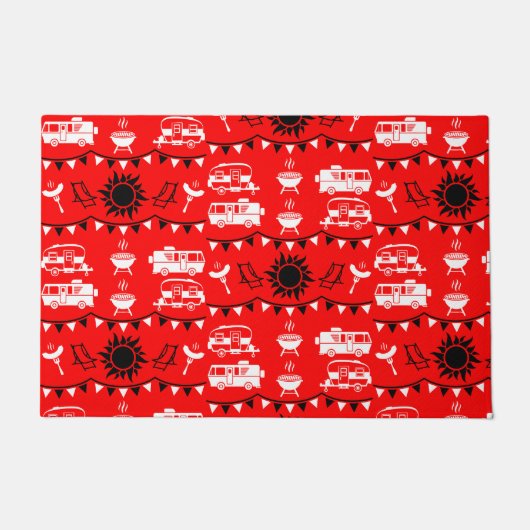 Caravan Camping Deco Fußmatte (Vorderseite)
