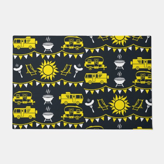 Caravan Camping Deco Fußmatte (Vorderseite)