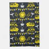 Caravan Camping Deco Geschirrtuch (Vertikal)