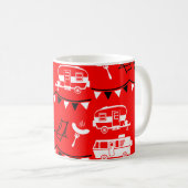 Caravan Camping Deco Kaffeetasse (VorderseiteRechts)