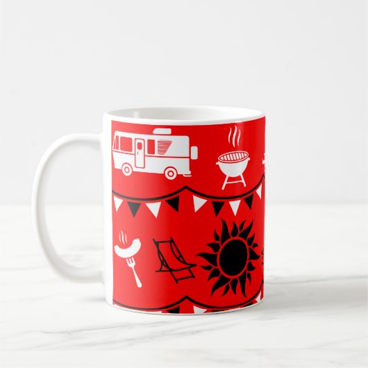 Caravan Camping Deco Kaffeetasse (Links)