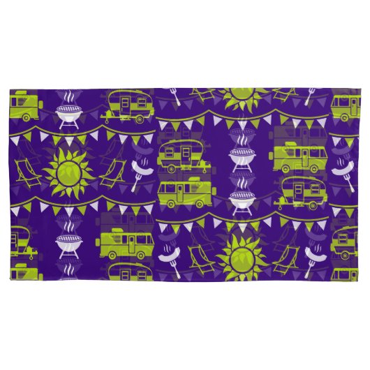 Caravan Camping Deco Kissenbezug (Vorderseite-Links)