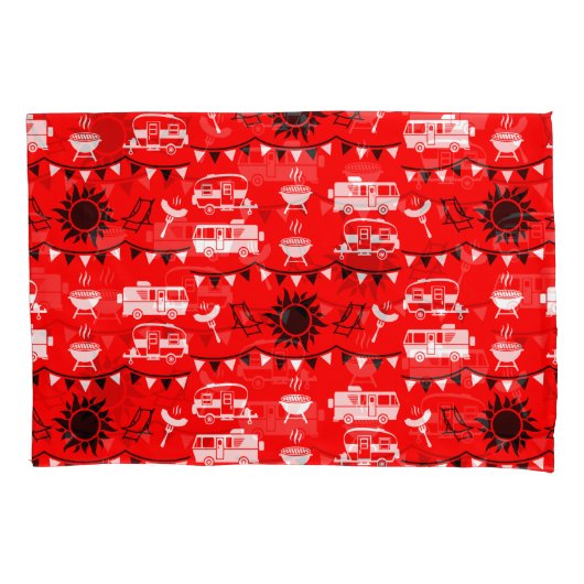 Caravan Camping Deco Kissenbezug (Vorderseite-Links)