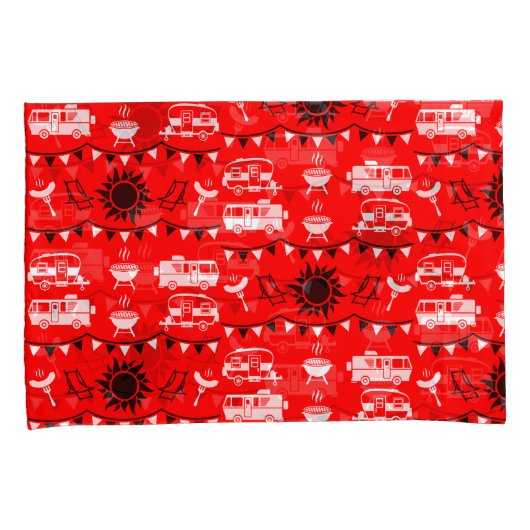 Caravan Camping Deco Kissenbezug (Vorderseite-Rechts)