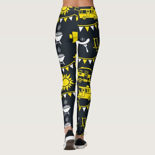 Caravan Camping Deco Leggings (Rückseite)