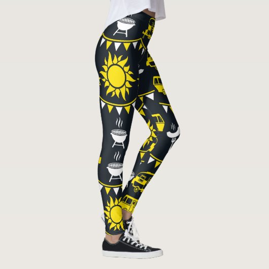 Caravan Camping Deco Leggings (Rechts)