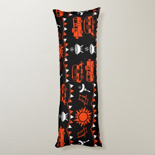 Caravan Camping Deco Seitenschläferkissen (Rückseite (Vertikal))