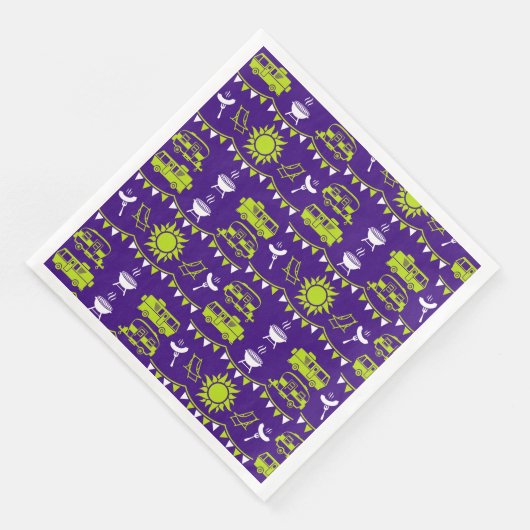 Caravan Camping Deco Serviette (Ecke)