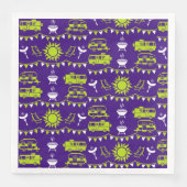 Caravan Camping Deco Serviette (Vorderseite)