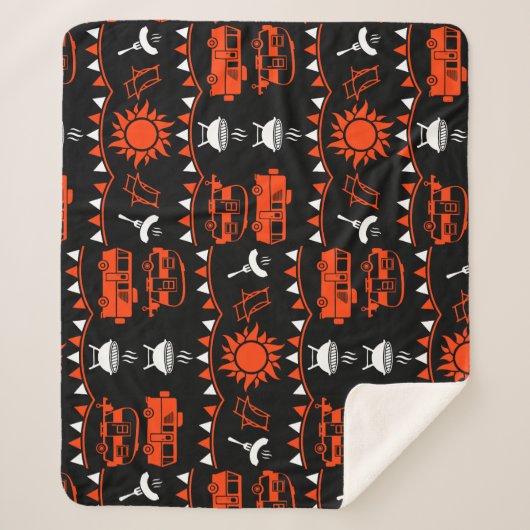 Caravan Camping Deco Sherpadecke (Vorderseite)