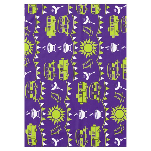 Caravan Camping Deco Tischdecke (Vorderseite)